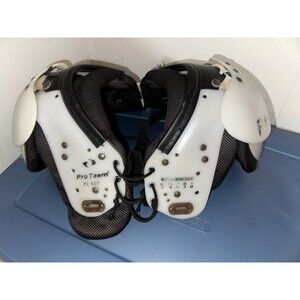 Pro Team Youth 60-80 Lbs Football Practice Flat Shoulder Pads 11-12 PT 80F EUC